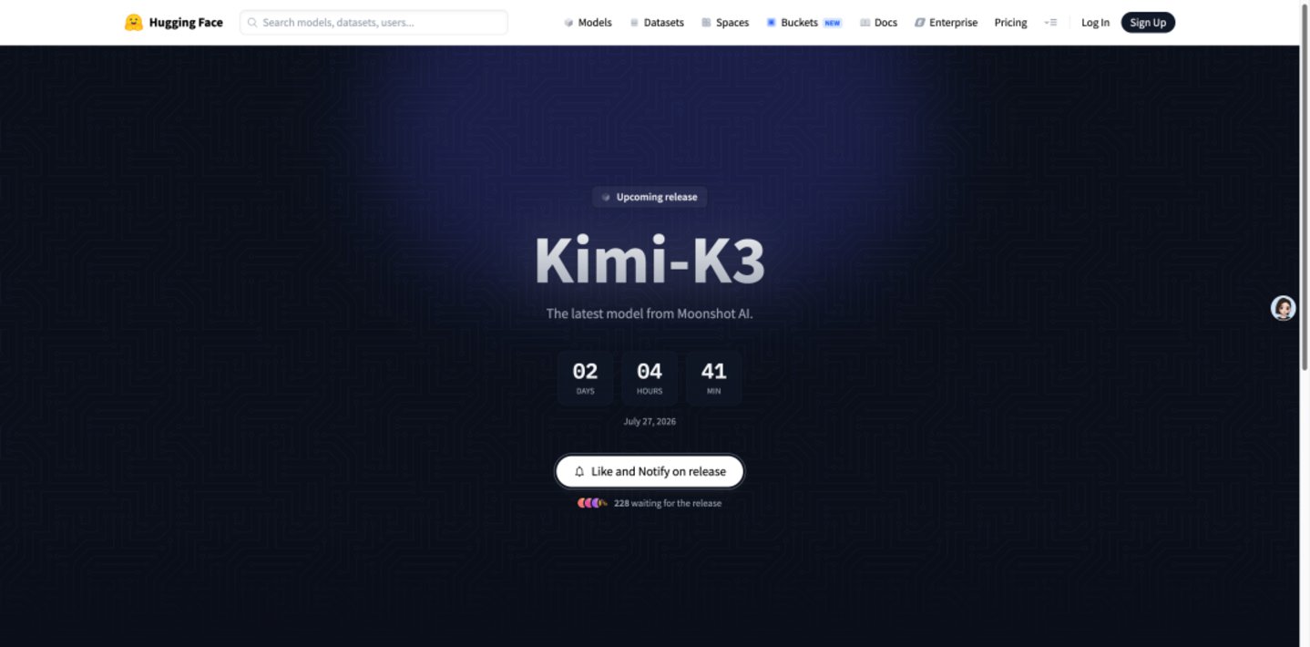 Kimi K3倒计时