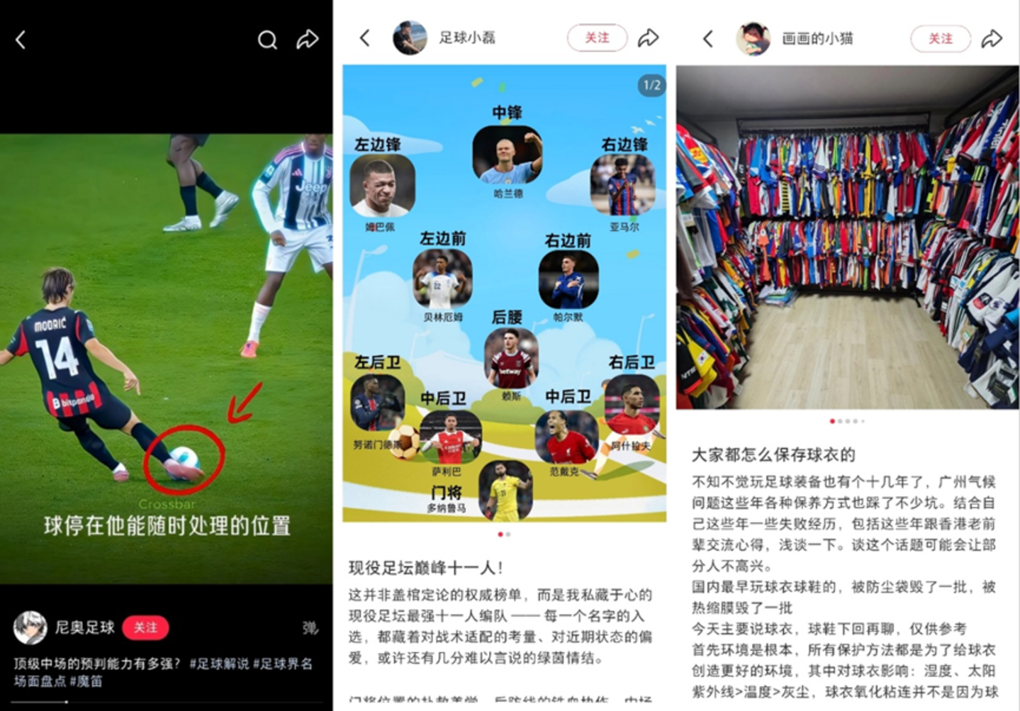 小红书足球社区生态图